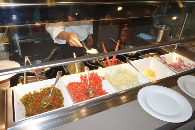 The Omelet Station at Ocean Cafe.