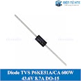 Bộ 5 Diode Tvs 600W Vr 43.6V 8.7A P6Ke51Ca P6Ke51A - Chân Cắm Do - 15