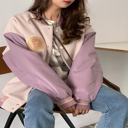 Title 5, American Vintage Baseball Jacket Womens Loose ...