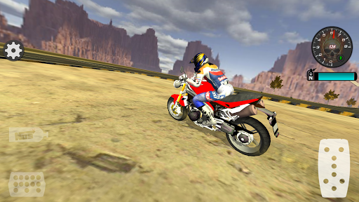 Fast Motorcycle Driver Extreme