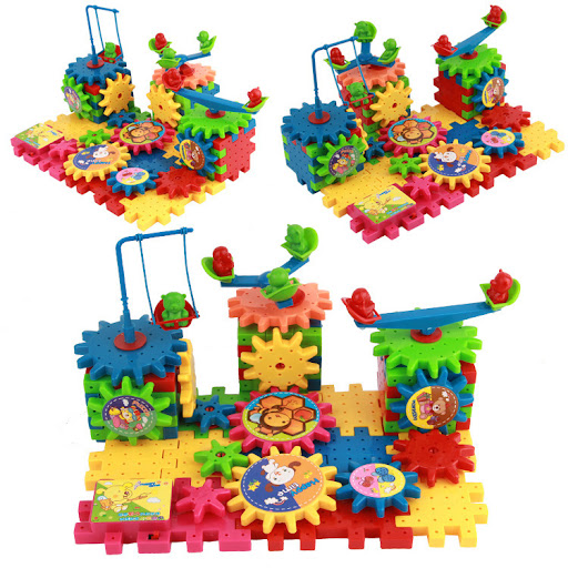 Title 2, 81 Pieces Variety Electric Building Blocks DIY ...