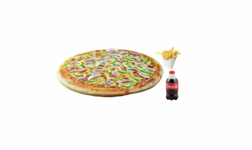 Veg Pizza Combo( Veg Pizza + French Fries + Coke 250 Ml)