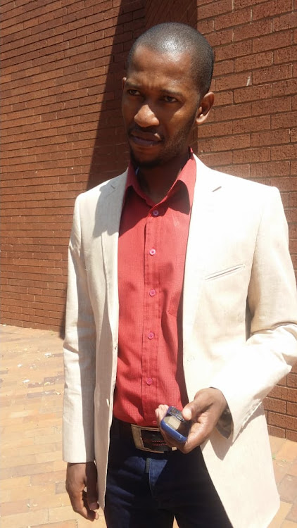 Ex-Luthuli House employee, Velile Present, at the Roodepoort Magistrate's Court.