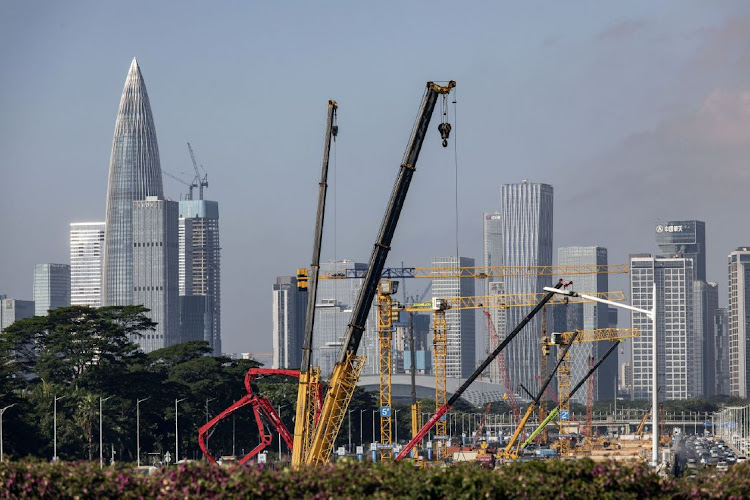 A construction site is shown in Shenzhen, China. Picture: BLOOMBERG/QILAI SHEN