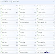 Rama Bakery & Snacks Bar menu 2