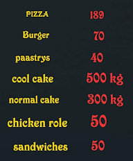 NEW NANI BANGALORE BAKERY menu 1