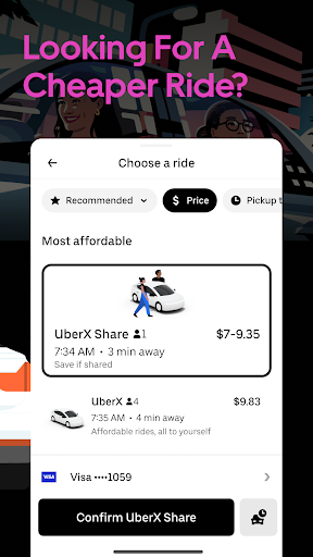 Uber - Request a ride screenshot #1