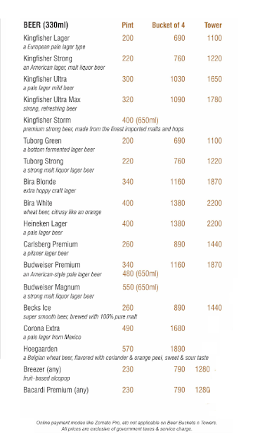 Hops n Taters menu 