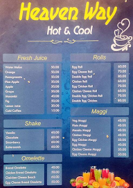 Heaven Way menu 1