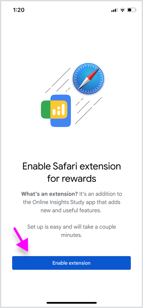 Enable extension