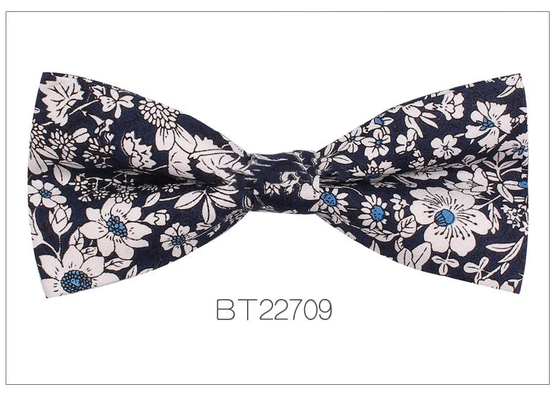 Heren vlinderdas Koreaans stijl casual mode bloemen dubbele laag katoen Drop shipping grensoverschrijdende goederen Stijlvolle look