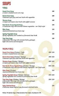 The Red Turtle - Pan Asian Bistro menu 1