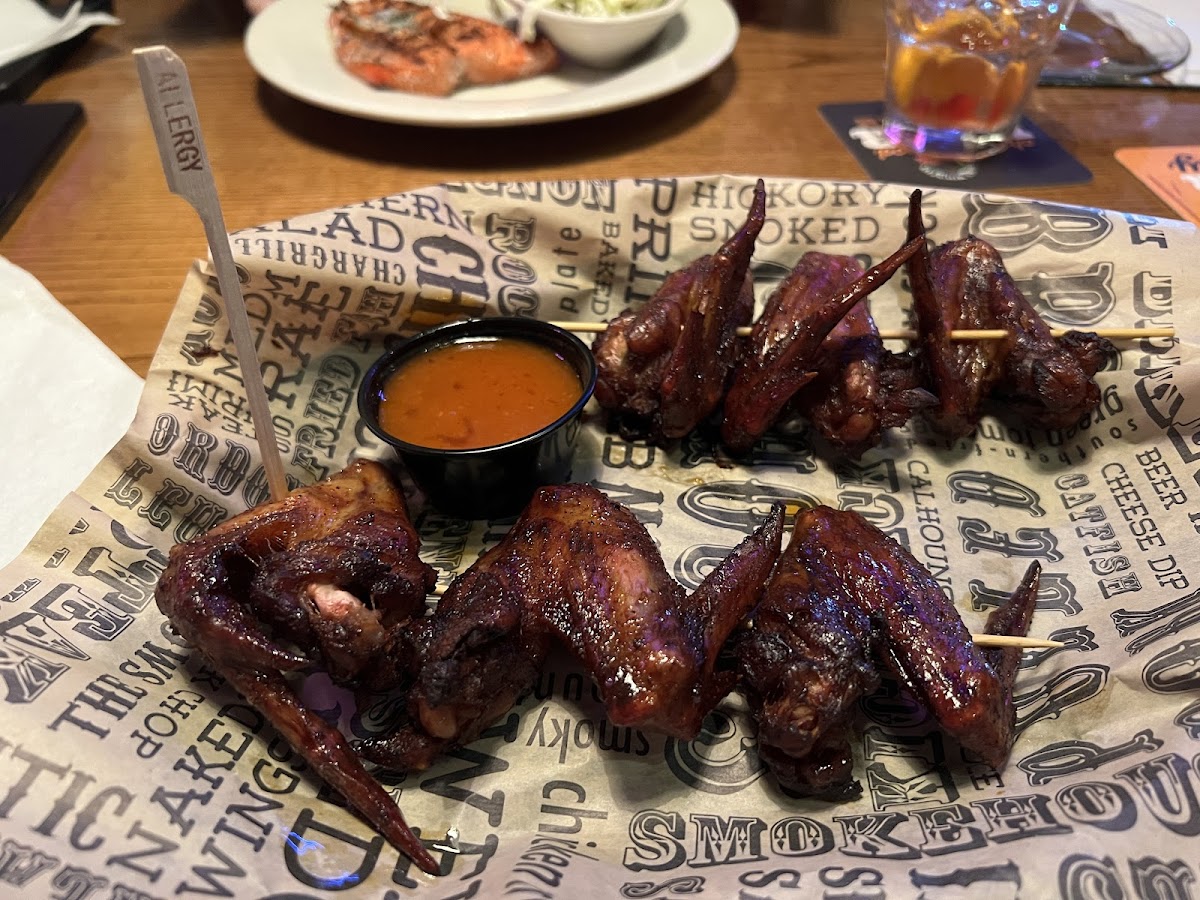 The gf chicken wings! Came out with a allergy flag on it!