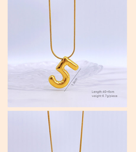 Title 1, Simple digital necklace pendant design for disp...