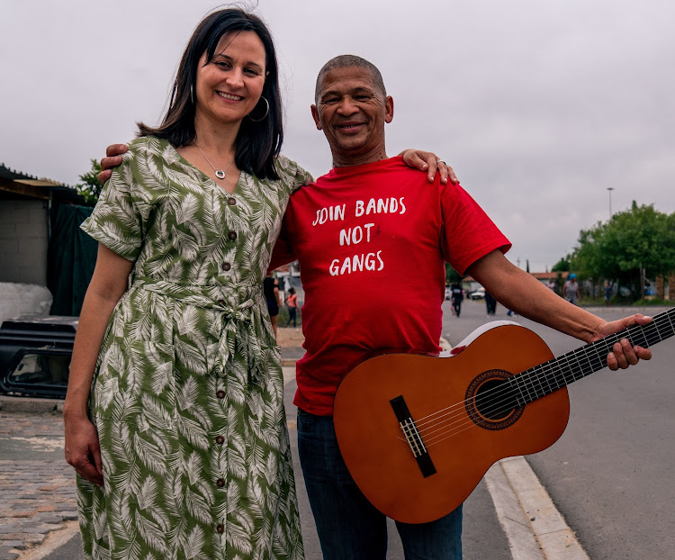 Cape flats, join bands not gangs initiative founder (R) Karien de Waal.