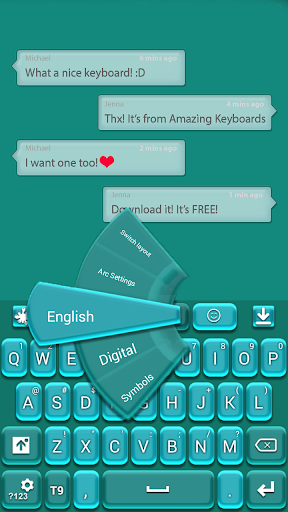 Teal GO Keyboard