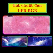 Lót Chuột Đèn Led Rgb Size 80X30 Cỡ Lớn Nhiều Họa Tiết Pad Chuột Đèn Led Cm 35X25Cm Dày 4Mm Siêu Bền