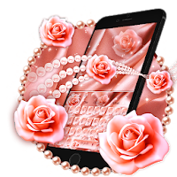 Pink Rose Gold Luxury Keyboard Theme