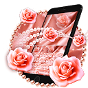 Baixar Pink Rose Gold Luxury Keyboard Theme Instalar Mais recente APK Downloader