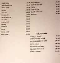 Hotel Aryaas menu 5