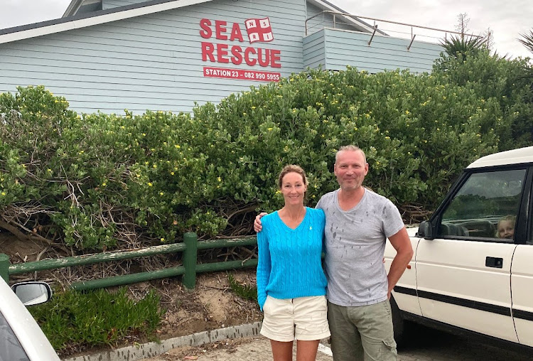 Bjoern and Julie von Bismarck were commended for their swift reaction that saved a man from drowning in the surf in the southern Cape.