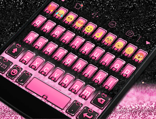 Pink Heart Eva Keyboard -Gifs