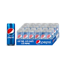 Thùng 24 Lon Nước Ngọt Có Ga Pepsi (320ml/lon)