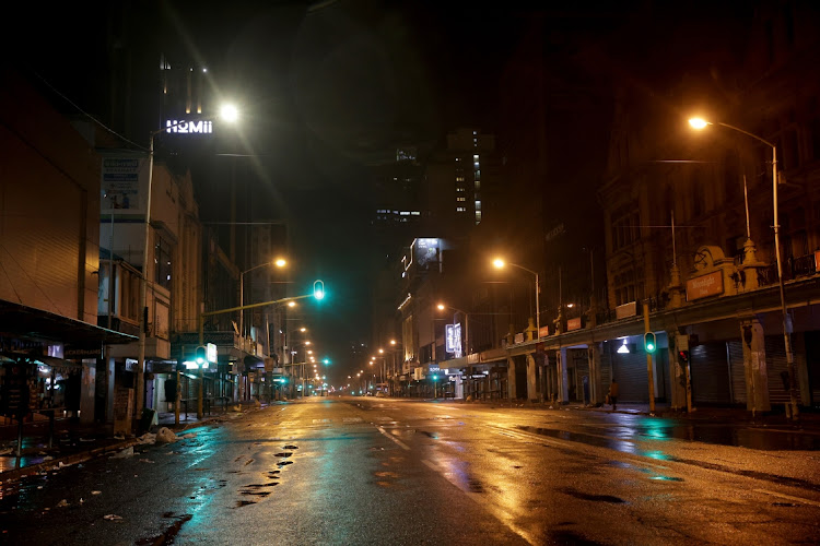 It was quiet in the Durban CBD ahead of the shutdown.