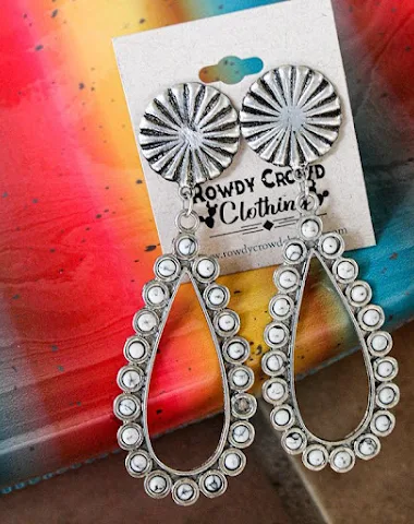 Pendientes de tuerca vintage con fo - 1