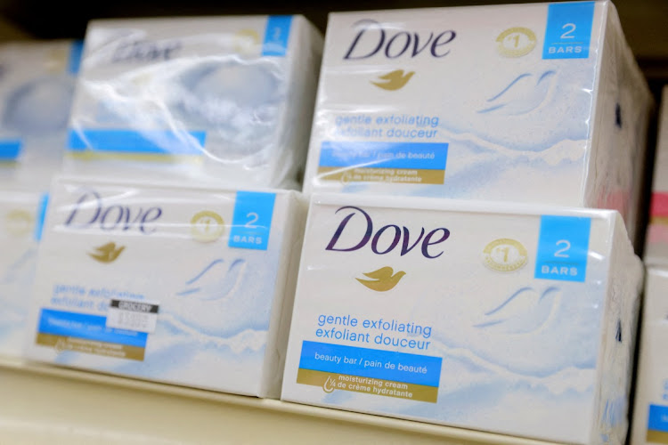 Dove, a brand of Unilever, is seen on display in a store in Manhattan, New York City. Picture: REUTERS/ANDREW KELLY