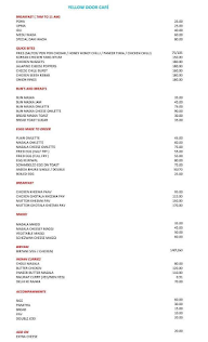 Yellow Door Cafe menu 2