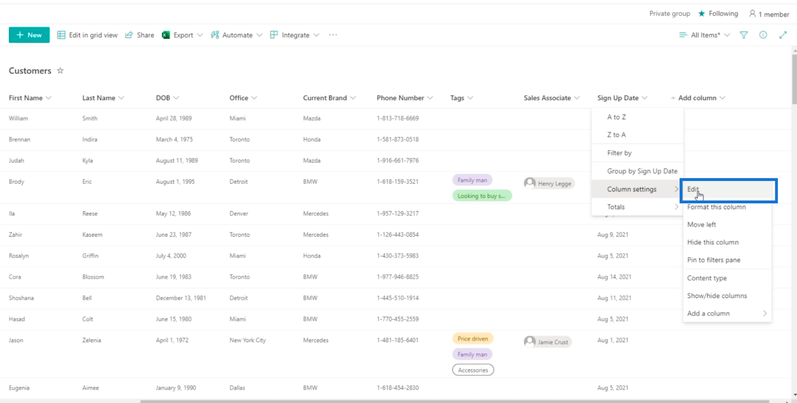 calculated columns in sharepoint