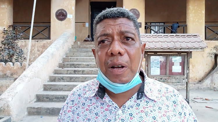 Lamu Tourism Caucus chairperson Abdalla Fadhil