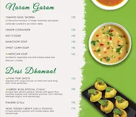 The Green Bliss menu 1