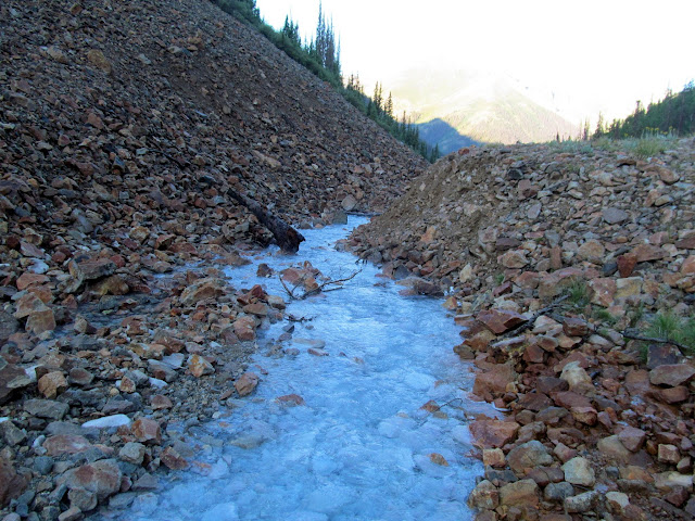 Whitish rocks in the South Fork