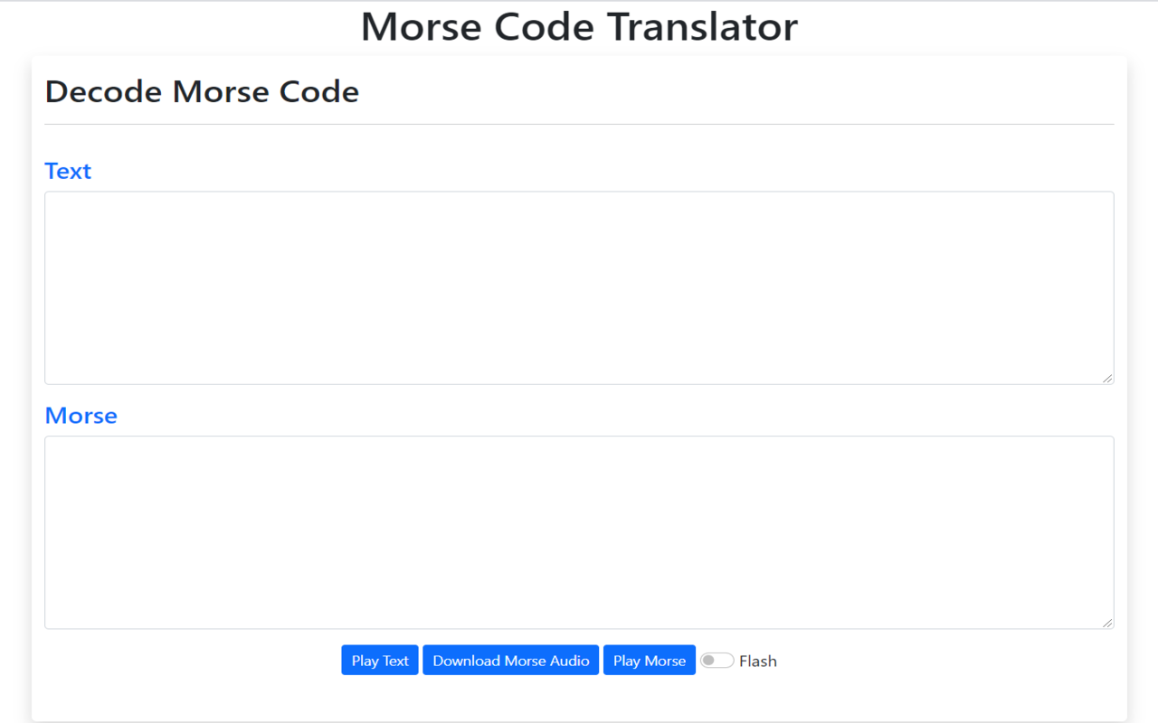 Morse Code Translator Preview image 0