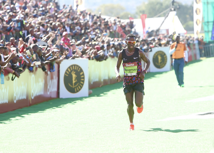 Two-time winner Bong'musa Mthembu came second behind first time champion Edward Mothibi.