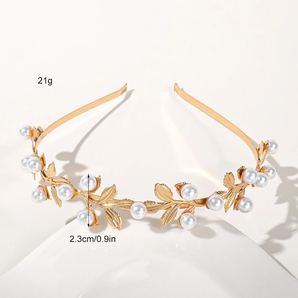 Metalen bladeren hoofdband bruid haarclip. Elegante haaraccessoire voor bruiden en speciale gelegenheden. Perfect voor bruiloften.