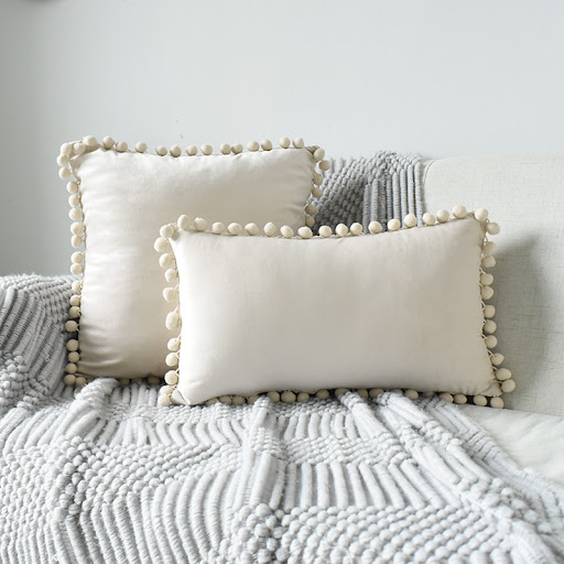 Title 9, Ins Style Home Fabric Sofa Pillowcase with Hair...