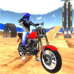Cover Image of Descargar motorcycle escape simulator - police chase racing 2 APK