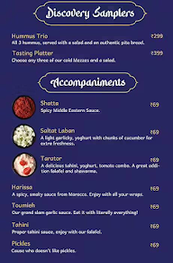 Falafels menu 3