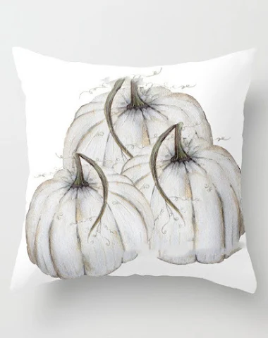 Pumpkin short plush sofa pillowcase - 3