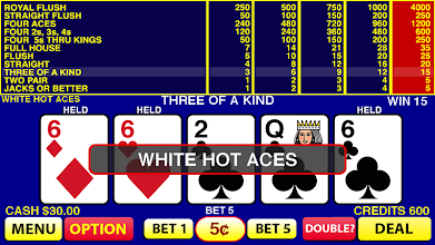 Video poker strategy simulator