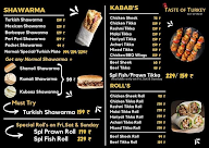 Taste Of Turkey menu 1