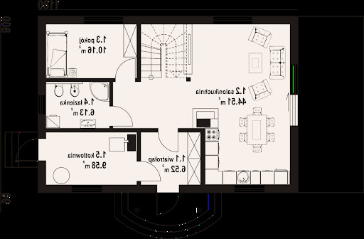 Hoczew średnia 21 dws - Rzut parteru