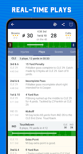 Screenshot Scores App: NFL Football 2024