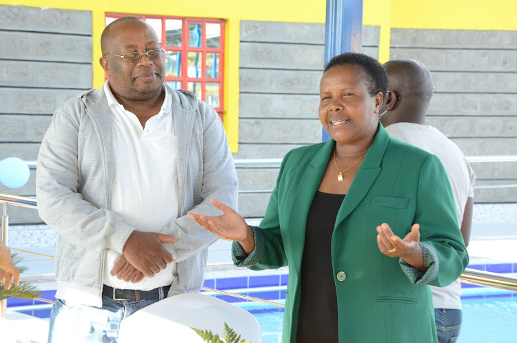 Multimedia Uni CFO Joseph Waweru and Brookhurst International School director Ruth Waweru