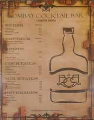 Bombay Cocktail Bar menu 8