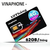 Sim 4G Vina D60G Khuyến Mãi 62Gb