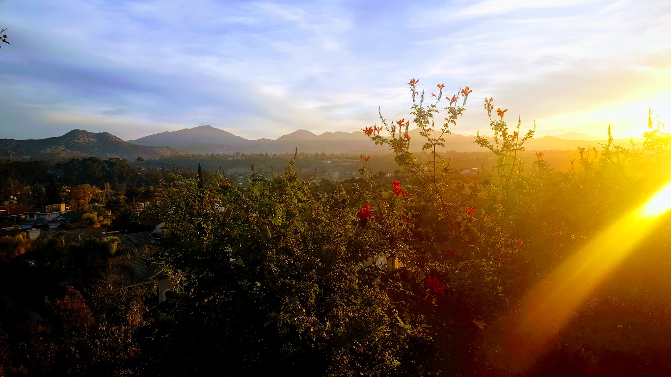 mountain sunrise